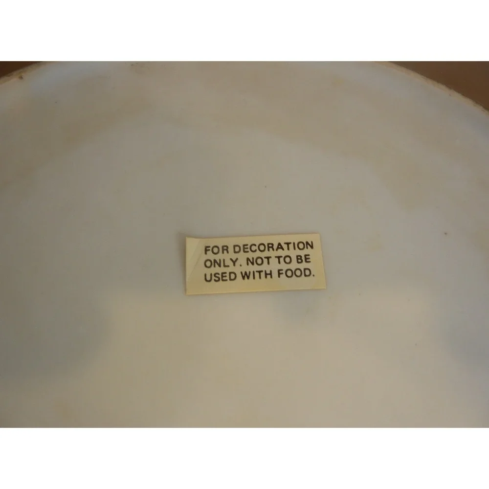 Asian design Vase‎ platter set Good Fortune symbol oriental style Vintage